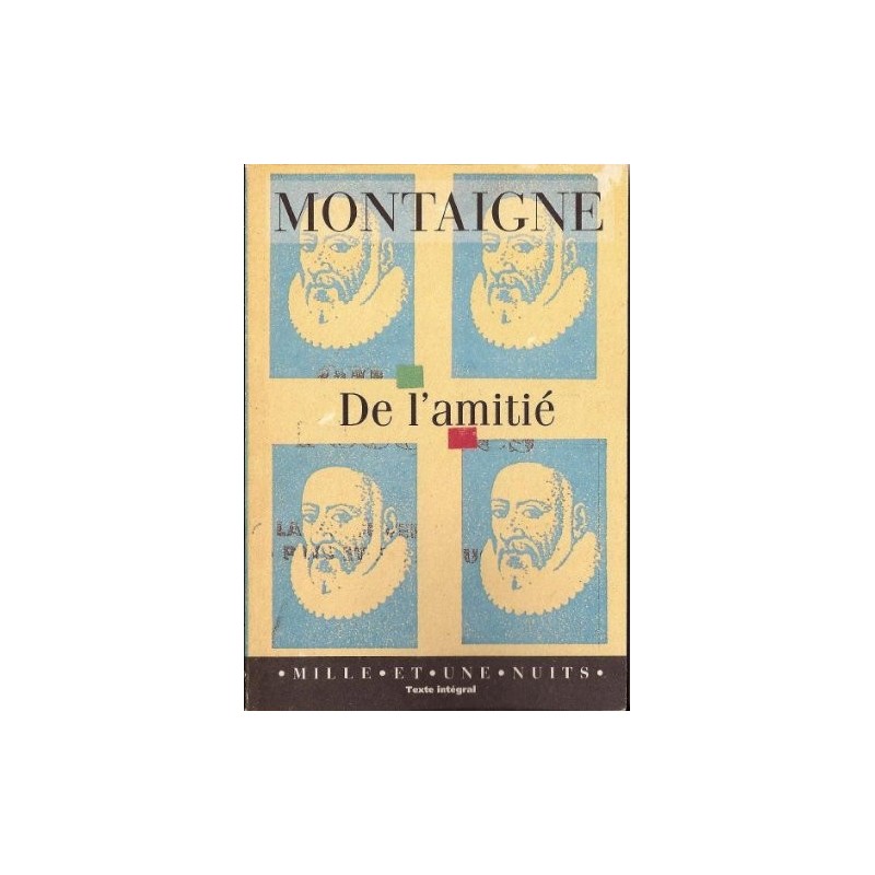 Montaigne de l 'amitie