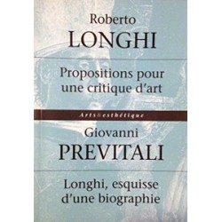 Propositions pour une critique de l 'art